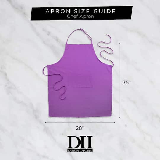 DII® Nautical Blue French Stripe Chef Apron